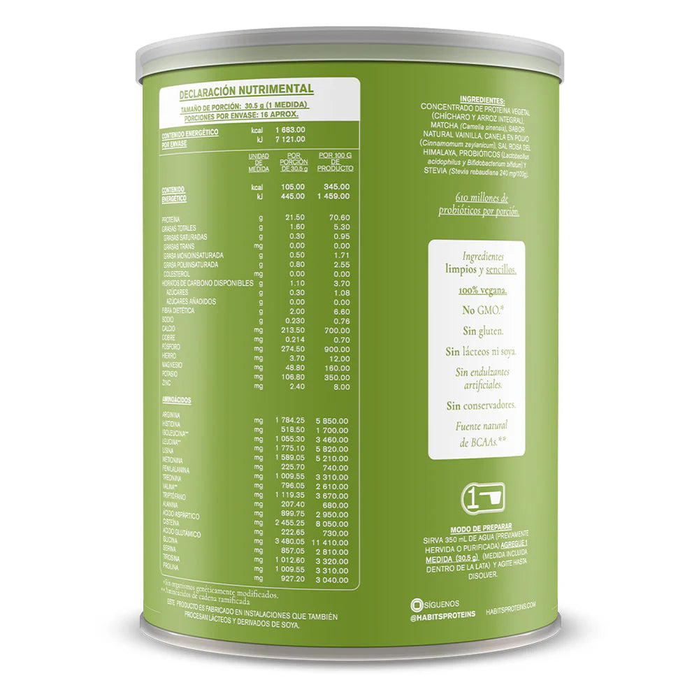 Habits Protein - Matcha Vanilla