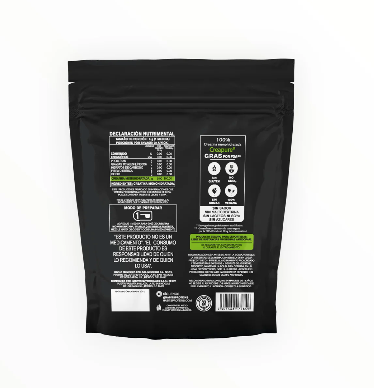 Habits Creatine Monohydrate